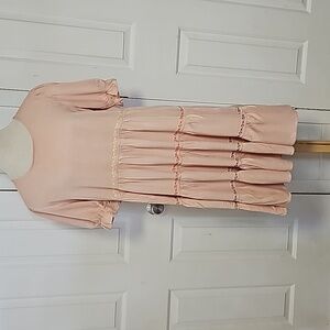 Tea & Rose cottagecore boho tiered flowy ruffled. Size‎ medium. Dainty en…